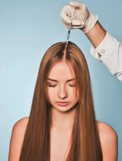 Fibryna bogatopłytkowa skóra głowy